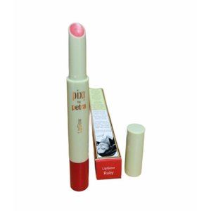 Pixi Lip Glow Balm Ruby Tinted Full-Size 1.5g NIB Pink Red Sheer